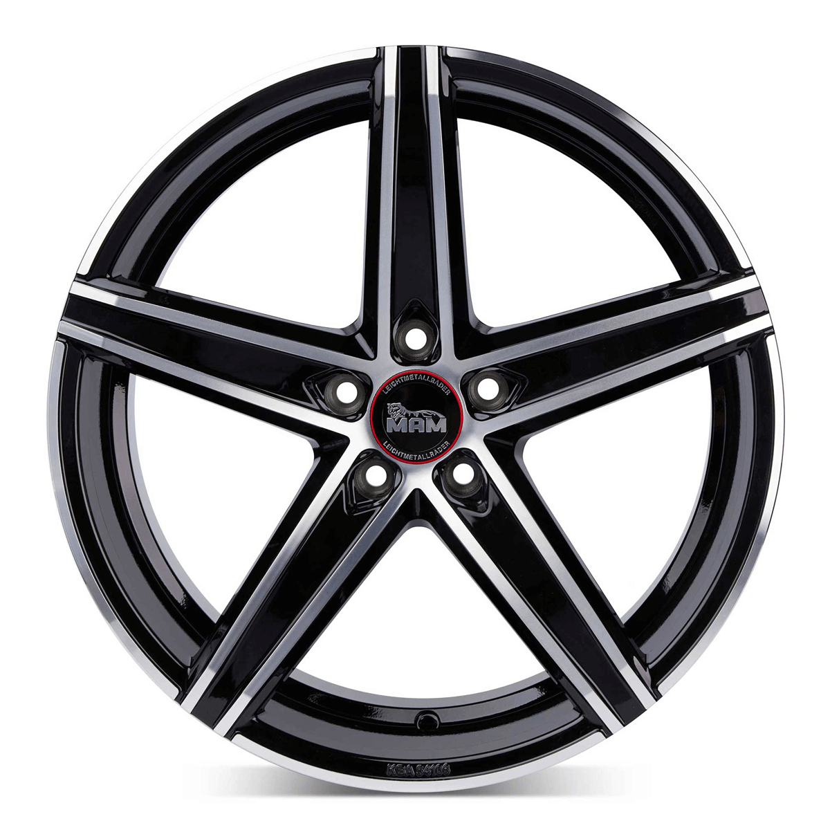 MAM OX-18 Alufælge 19" 5x114.3 ET45 – Poleret/sort (sæt á 4)