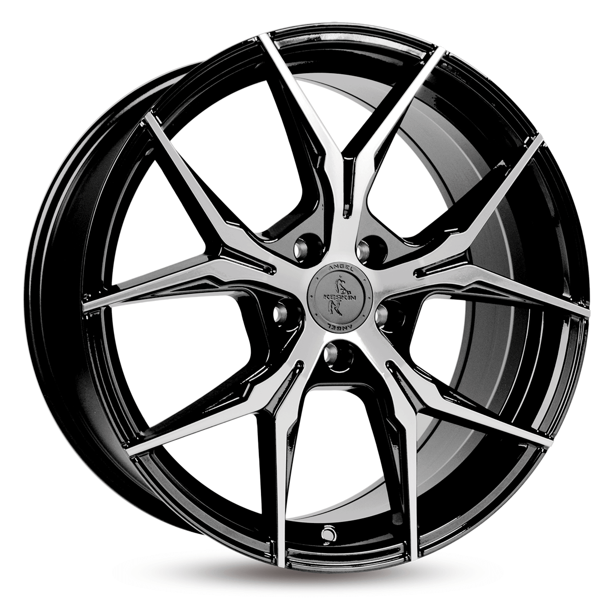 Keskin KT19 Alufælge 19" 5x108 ET45 – Poleret/sort (sæt á 4)