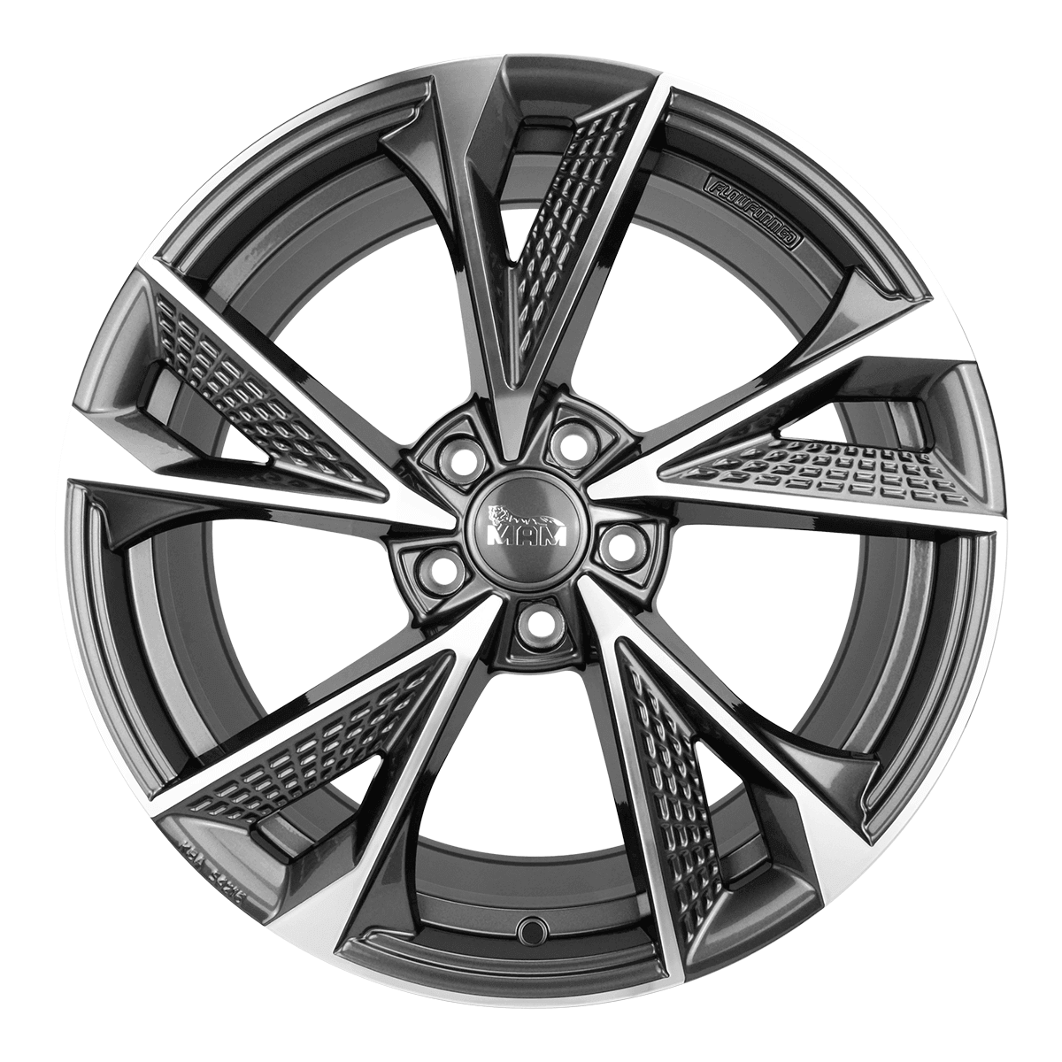 MAM RS6 Alufælge 18" 5x114.3 ET45 – Poleret/grafit (sæt á 4)