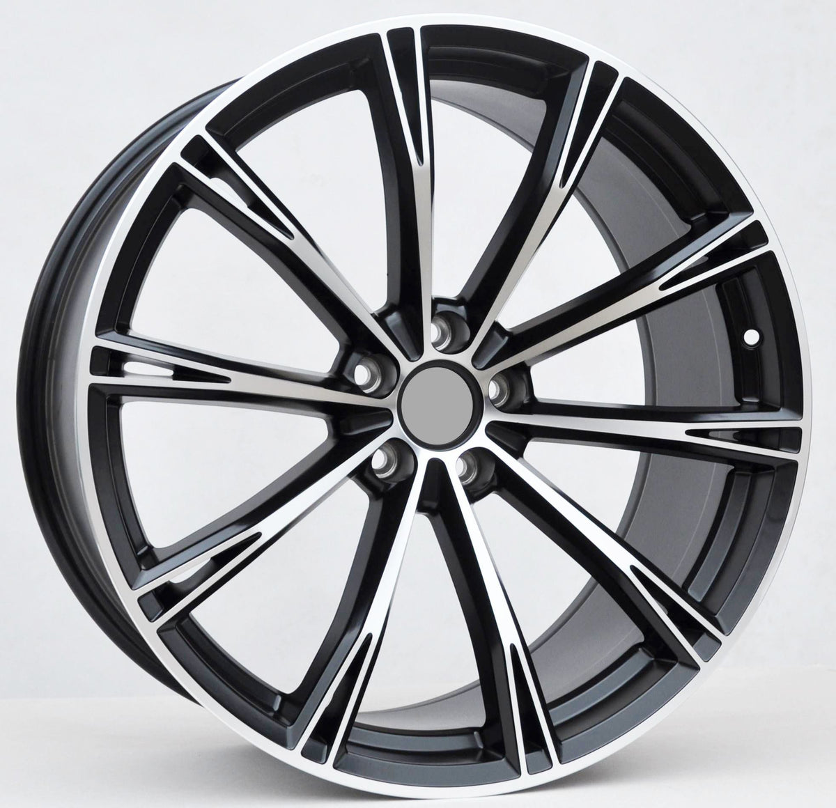 PDW 5060 Alufælge 20" 9J 5x112 ET30 – Poleret/sort (sæt á 4)