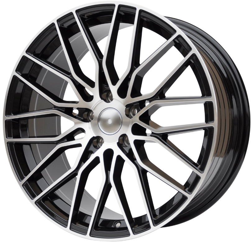 PDW 0435 Alufælge 19" 5x112 ET40 – Poleret/sort (sæt á 4)