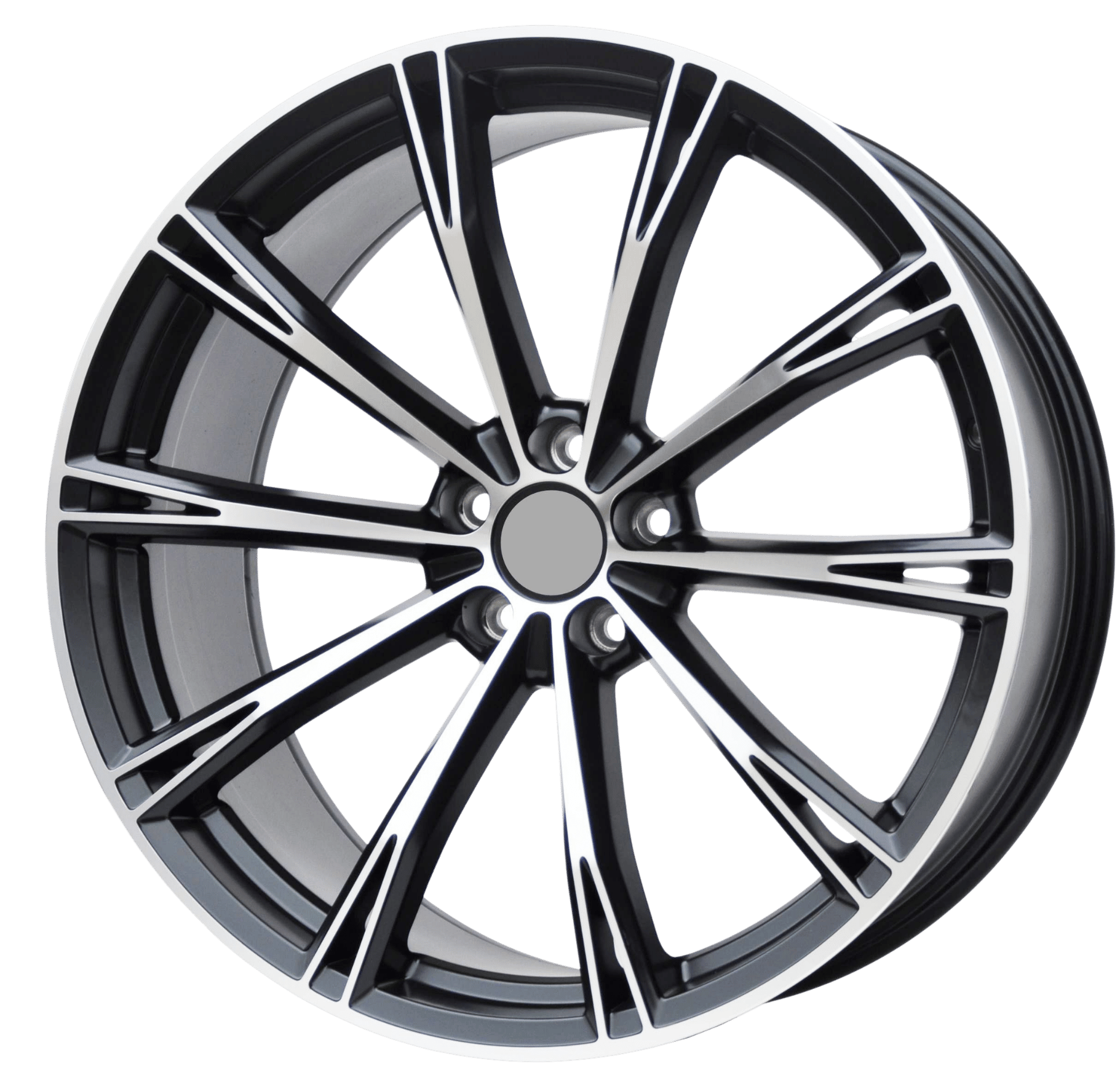 PDW 5060 Alufælge 19" 5x112 ET32 – Poleret/sort (sæt á 4)