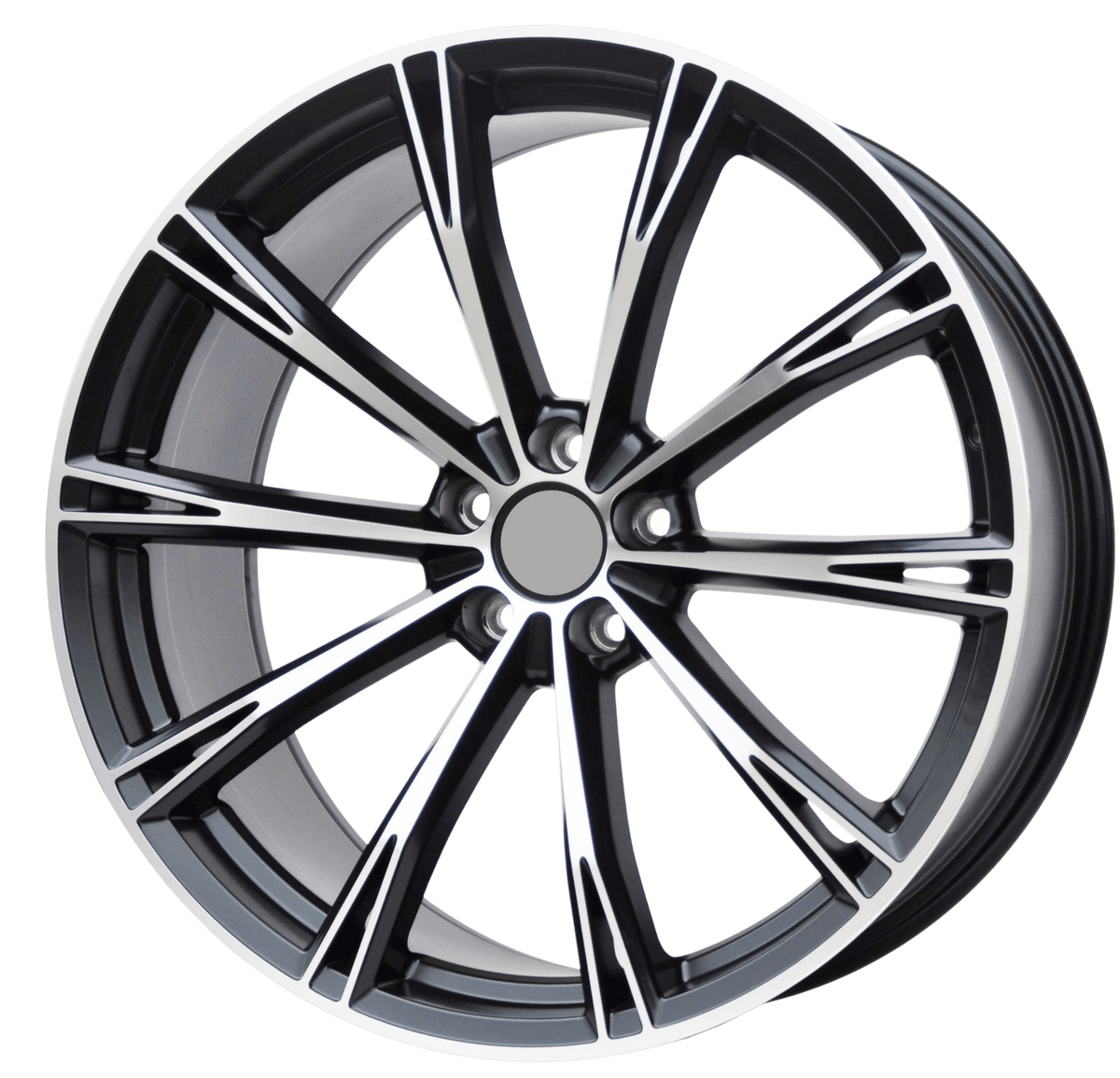 PDW 5060 Alufælge 20" 9J 5x112 ET30 – Poleret/sort (sæt á 4)