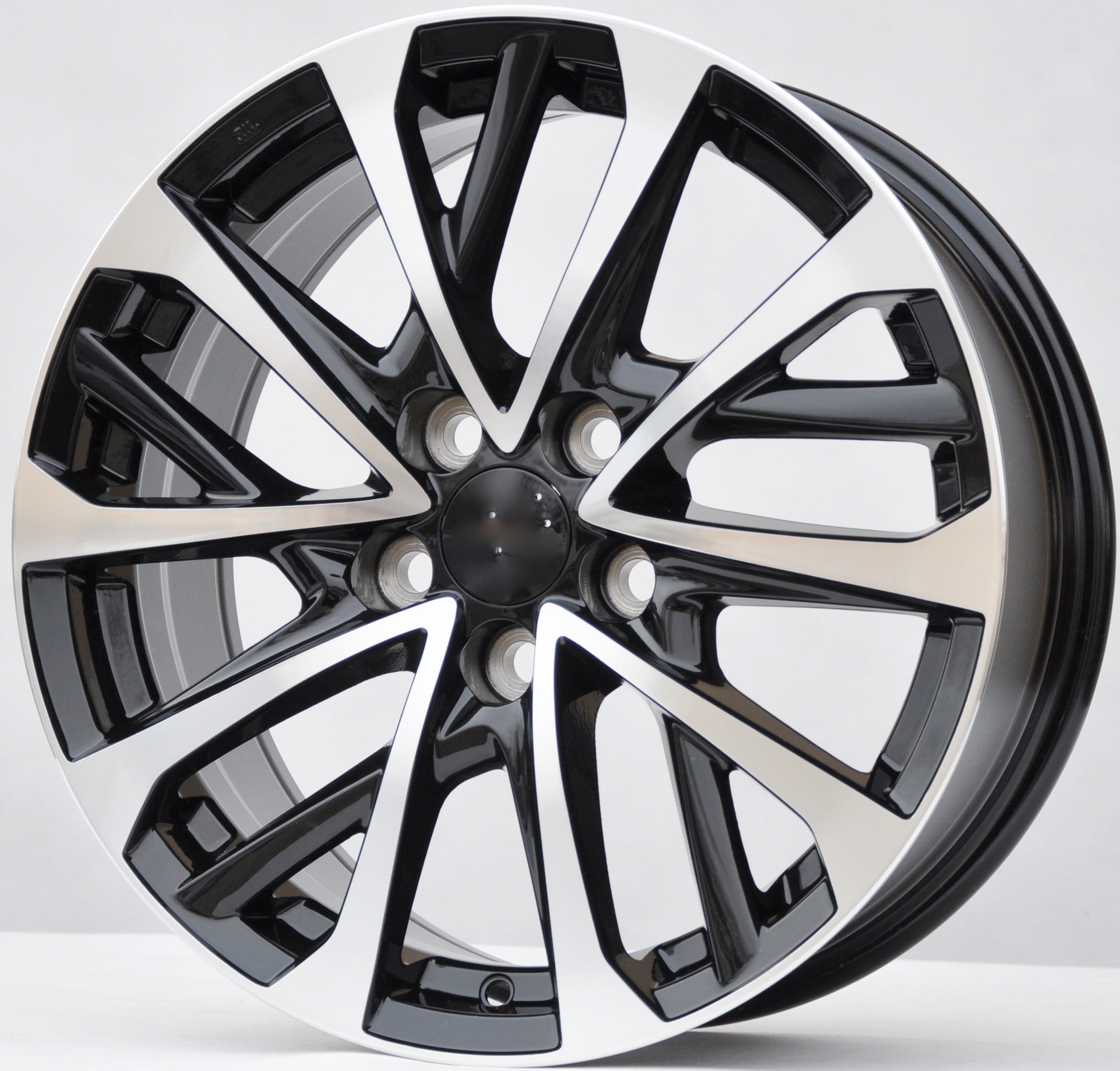 PDW H3320F Alufælge 17" 5x114.3 ET40 – Poleret/sort (sæt á 4)