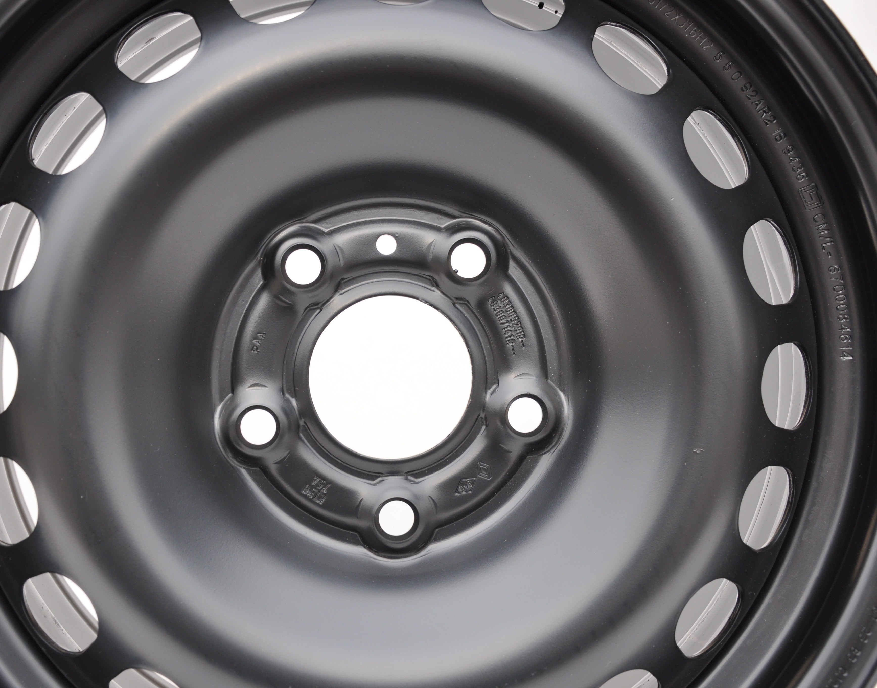 Renault (oryginalne OEM) 403005291R Stålfælge 16" 5x114.3 ET50 – Sort (sæt á 4)