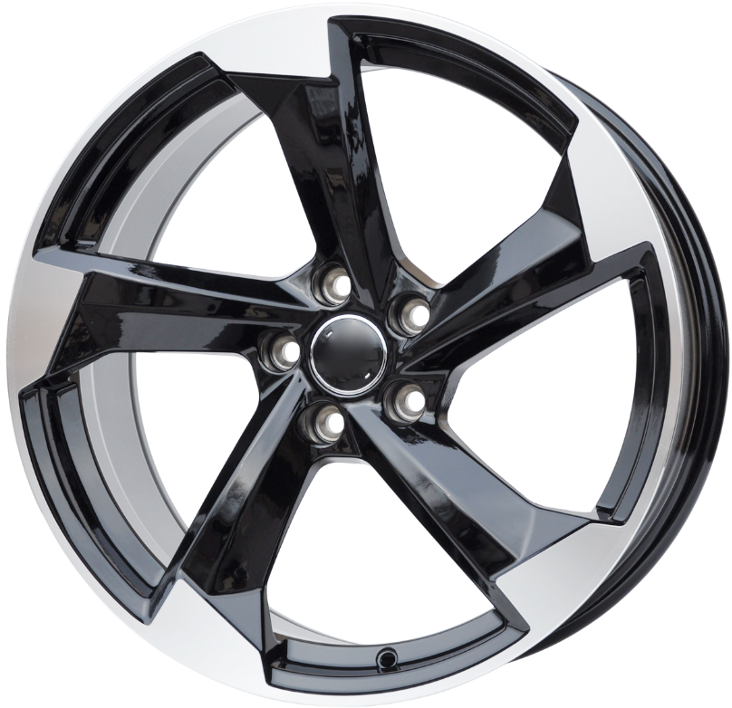 PDW 3388 Alufælge 19" 5x112 ET35 – Poleret/sort (sæt á 4)