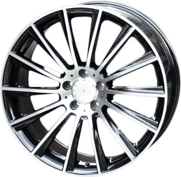 PDW 1048/1017 Alufælge 18" 5x112 ET43 – Poleret/sort (sæt á 4)