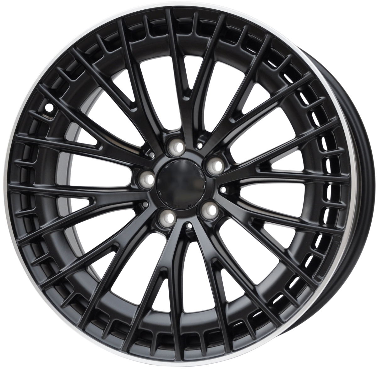 PDW 3399/1384 Alufælge 20" 8,5/9,5J 5x112 ET34.5 – Sort/poleret kant (sæt á 4)
