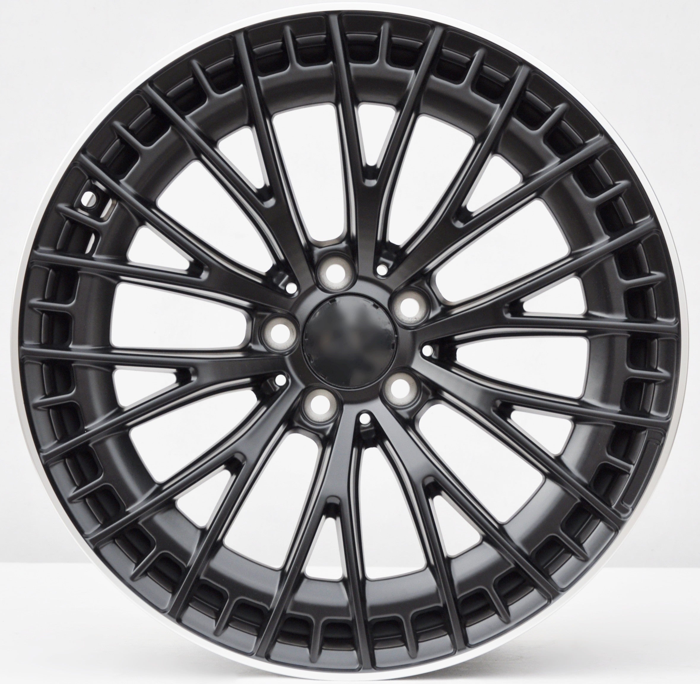 PDW 3399/1384 Alufælge 20" 5x112 ET34.5 – Sort/polerowany rant (sæt á 4)