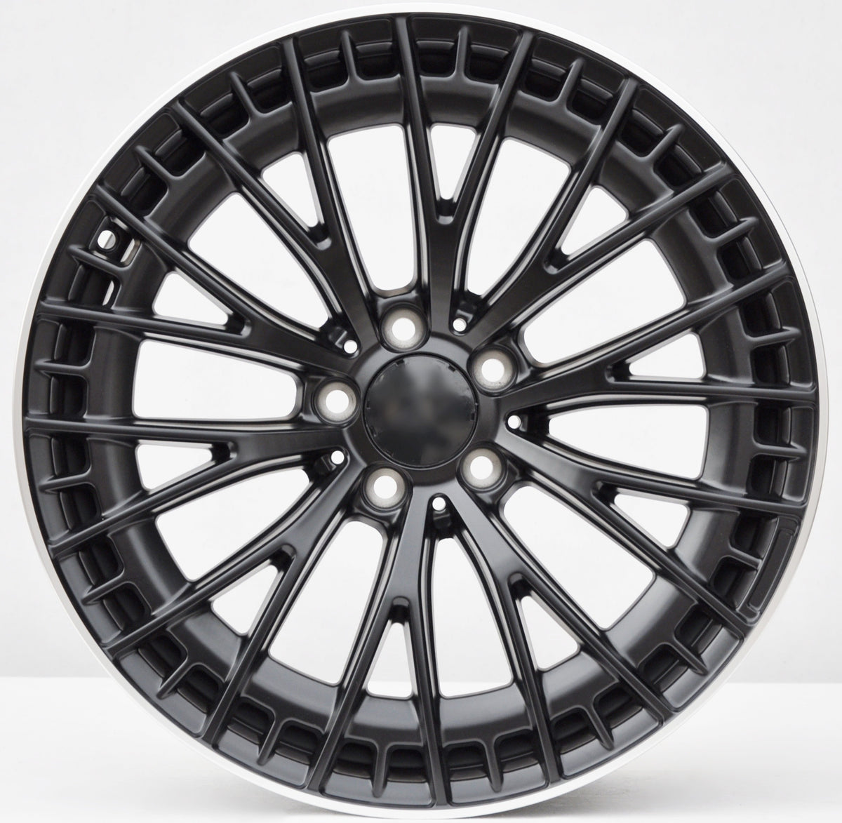 PDW 3399/1384 Alufælge 20" 8,5/9,5J 5x112 ET34.5 – Sort/poleret kant (sæt á 4)