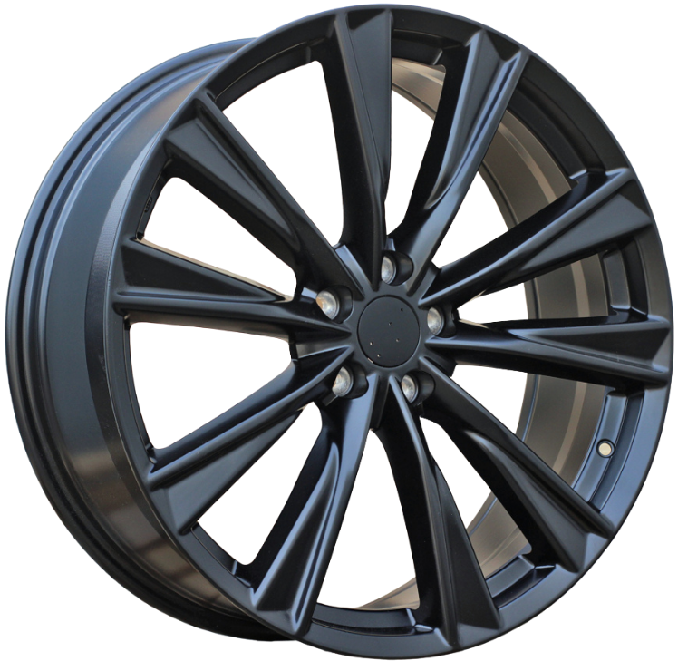 PDW H3202F Alufælge 19" 5x114.3 ET30 – Sort półmat (sæt á 4)