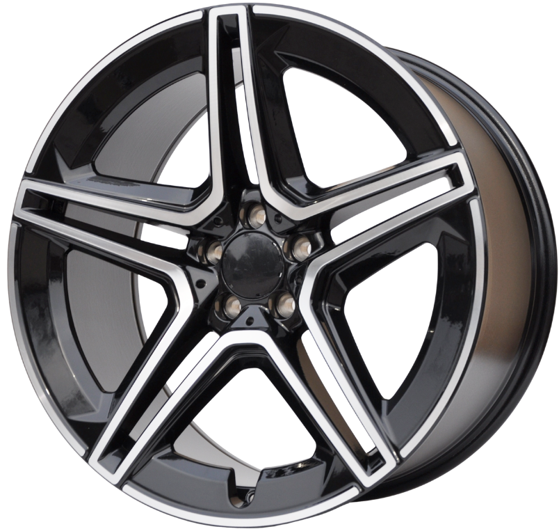 PDW FBX142 Alufælge 22" 5x112 ET45 – Poleret/sort (sæt á 4)