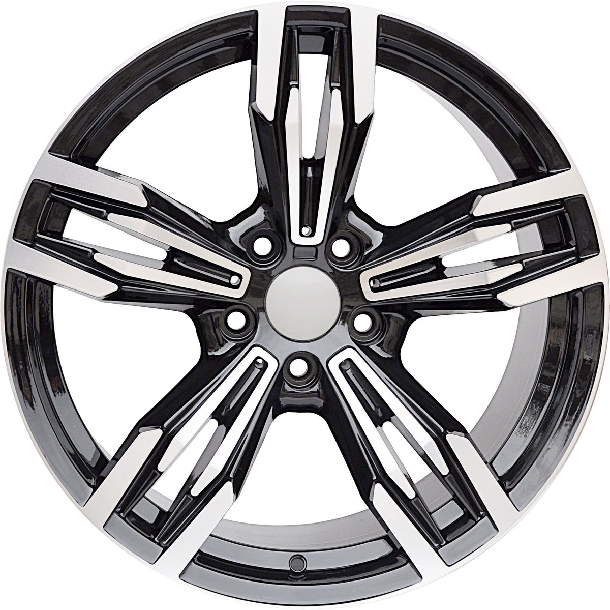 PDW 983 Alufælge 20" 8,5/9,5J 5x120 ET33 – Poleret/sort (sæt á 4)