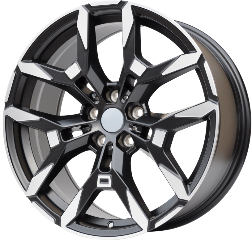 PDW 3456 Alufælge 19" 5x112 ET27 – Poleret/sort półmat (sæt á 4)