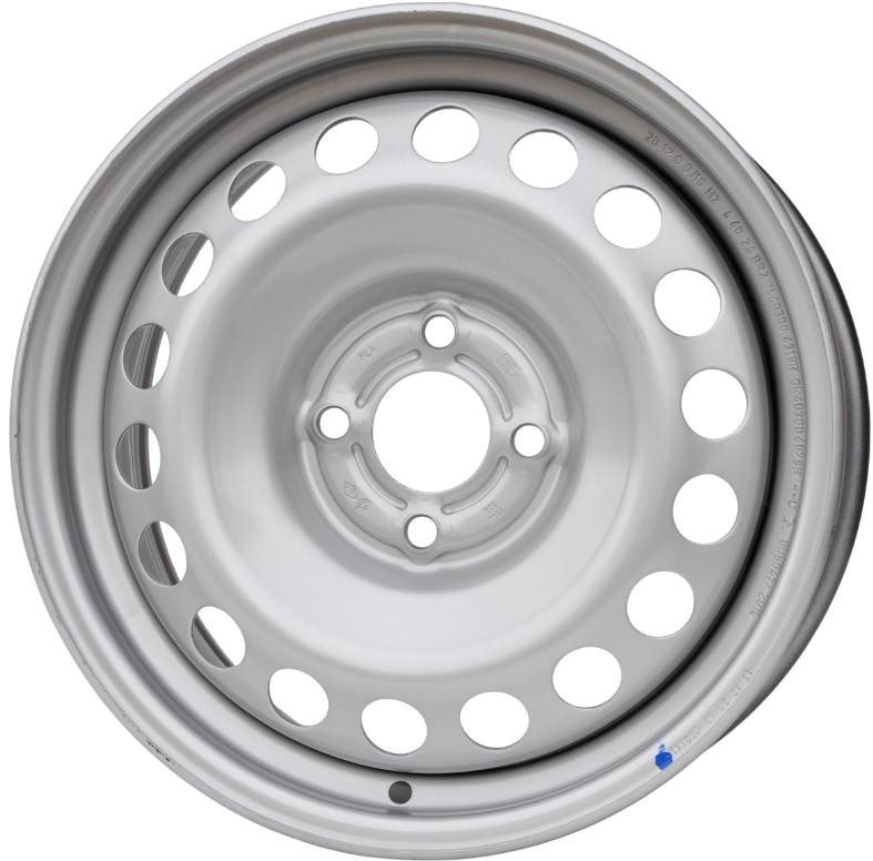 Renault (oryginalne OEM) STALOEMRENAULT Stålfælge 15" 4x100 ET40 – Sølv (sæt á 4)