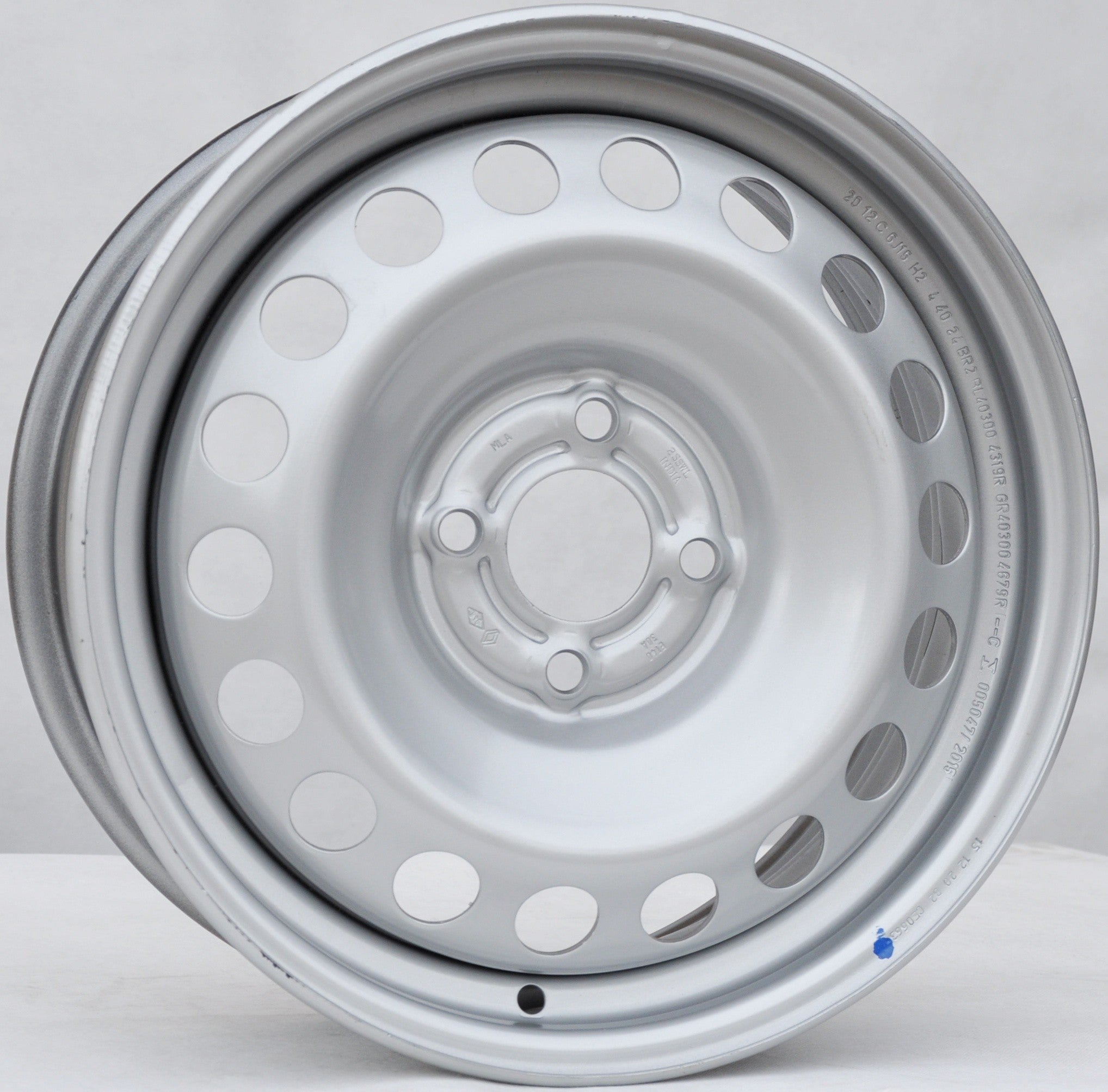 Renault (oryginalne OEM) STALOEMRENAULT Stålfælge 15" 4x100 ET40 – Sølv (sæt á 4)