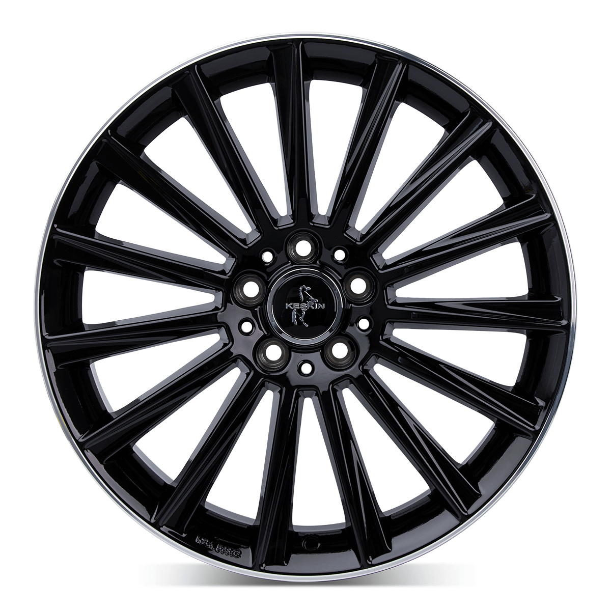 Keskin KT18 Alufælge 17" 5x108 ET48 – Poleret/sort (sæt á 4)