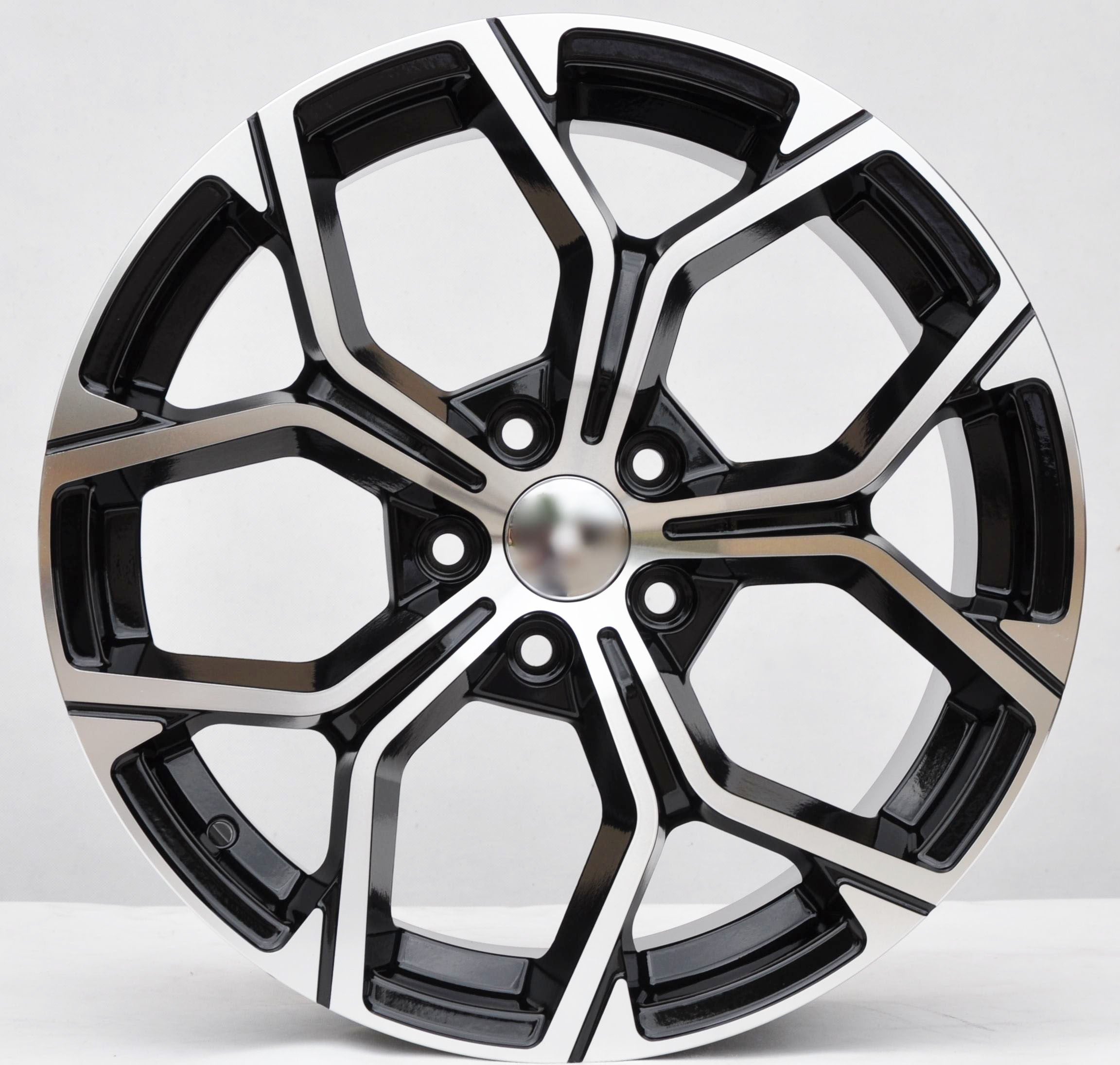 PDW A056 Alufælge 18" 5x112 ET51 – Poleret/sort (sæt á 4)