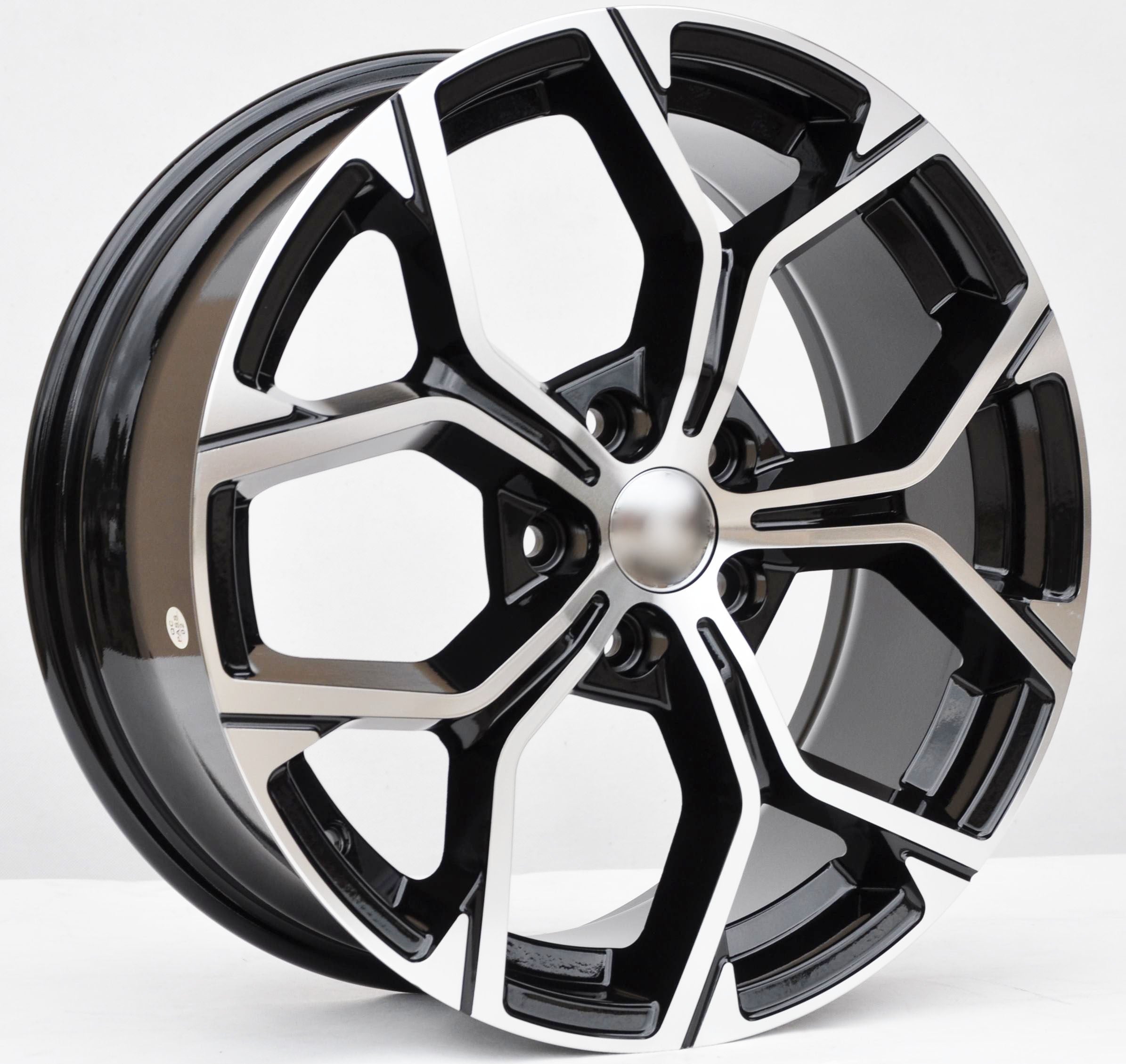 PDW A056 Alufælge 18" 5x112 ET51 – Poleret/sort (sæt á 4)