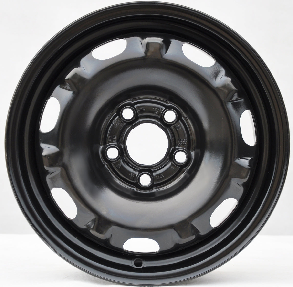 Volkswagen (originale OEM) STÅL VW Stålfælge 14" 5x100 ET38 – Black perl (sæt á 4)