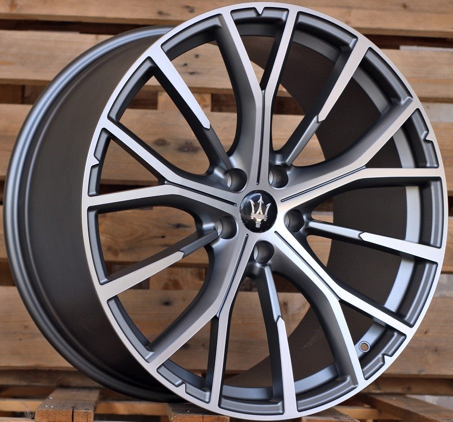PDW 1573FORGED Alufælge 21" 5x114.3 ET35 – Poleret/grafit mat (sæt á 4)