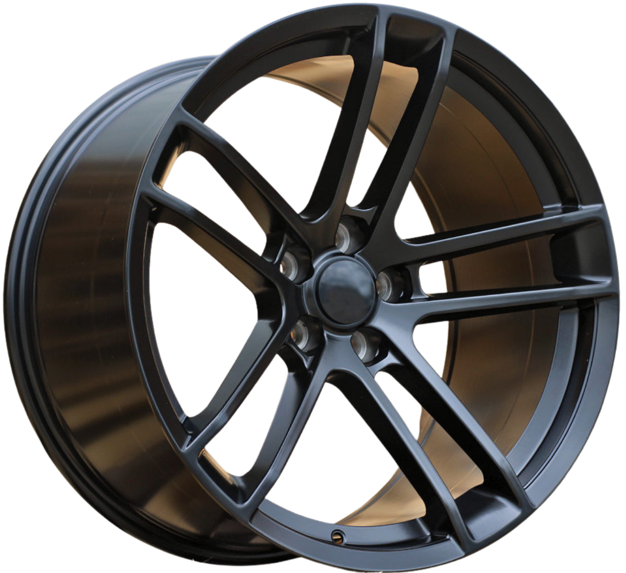 PDW 5599 Alufælge 20" 5x115 ET18 – Sort półmat (sæt á 4)