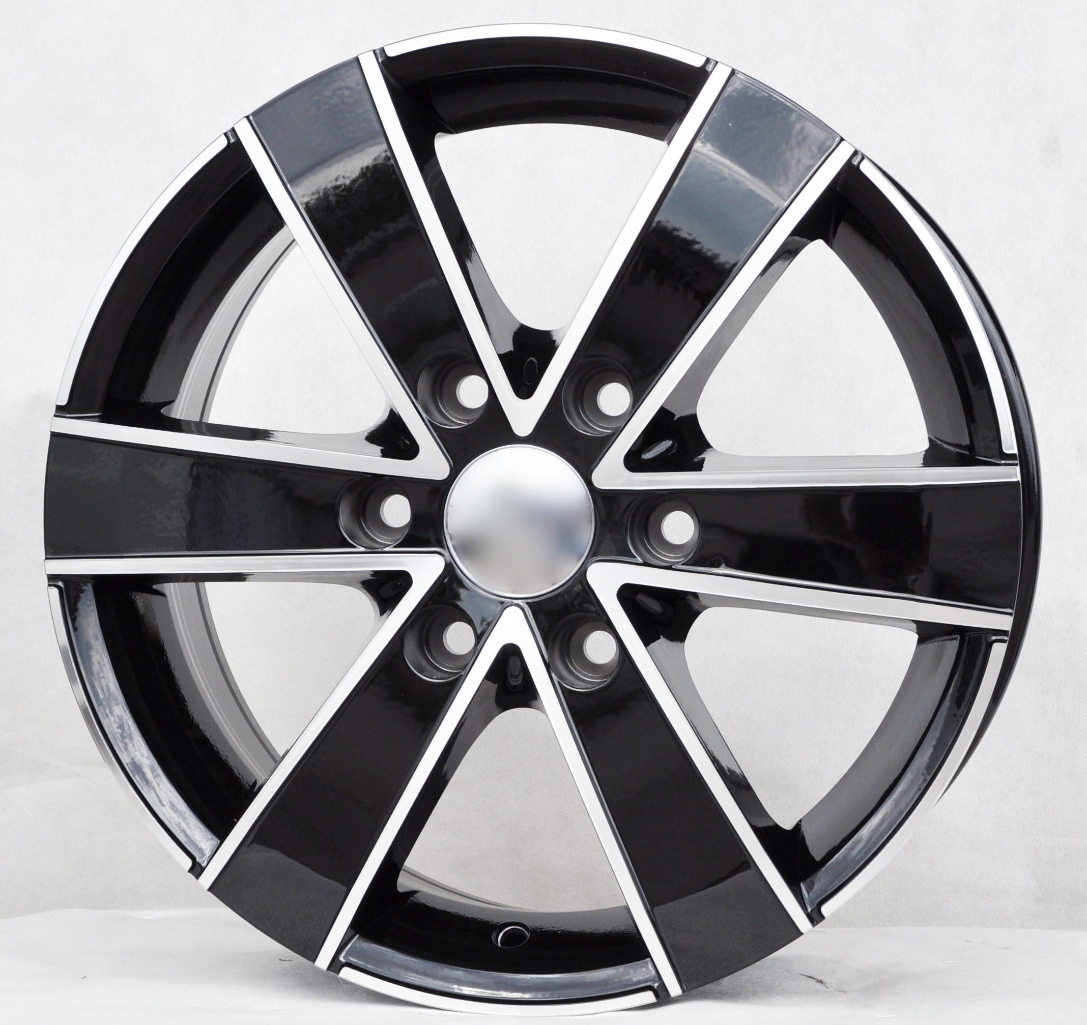 PDW 474 Alufælge 17" 6x130 ET50 – Poleret/sort (sæt á 4)