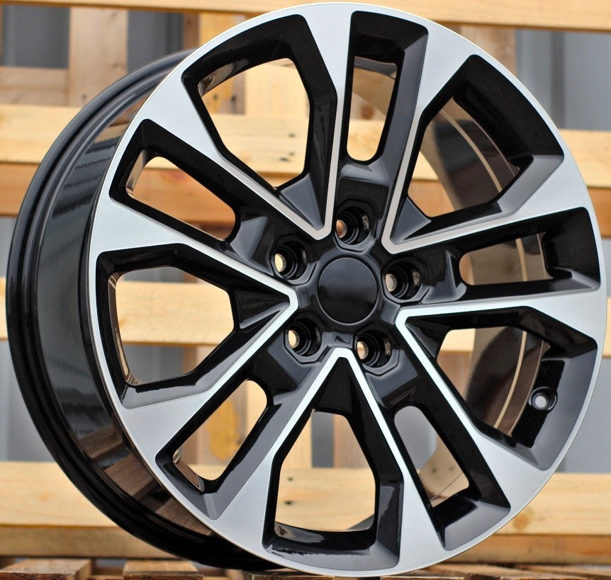 PDW 5914 Alufælge 20" 5x127 ET50 – Poleret/sort (sæt á 4)