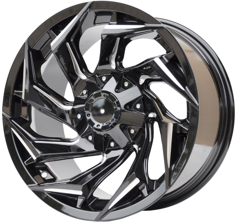 PDW FBX203 Alufælge 17" 6x139.7 ET0 – Sort (sæt á 4)