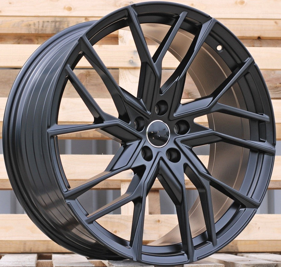 PDW YF5771 Alufælge 21" 8,5/9J 5x112 ET45 – Sort halvmat (sæt á 4)
