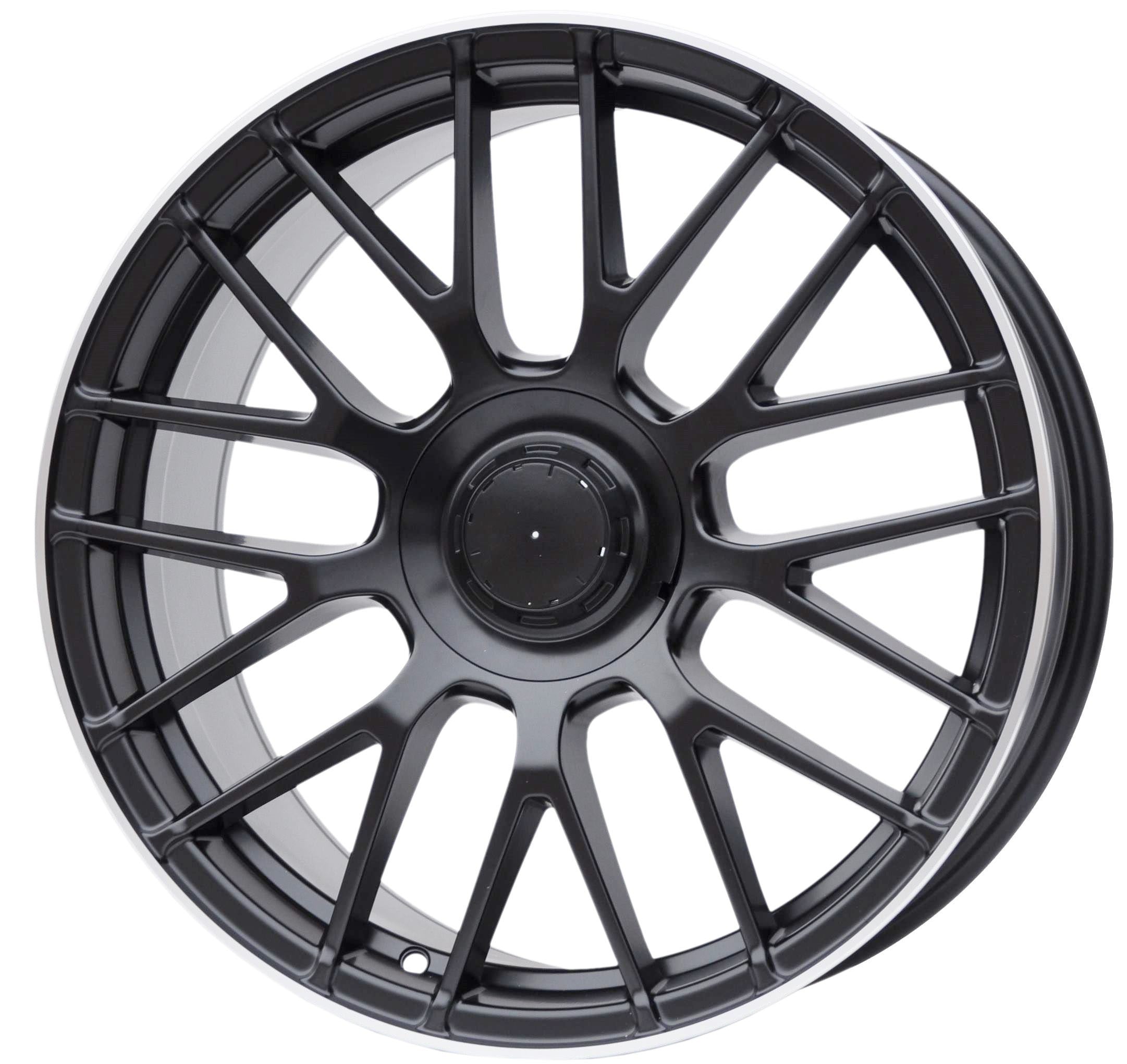 PDW 1268/912 Alufælge 17" 5x112 ET40 – Poleret/sort (sæt á 4)