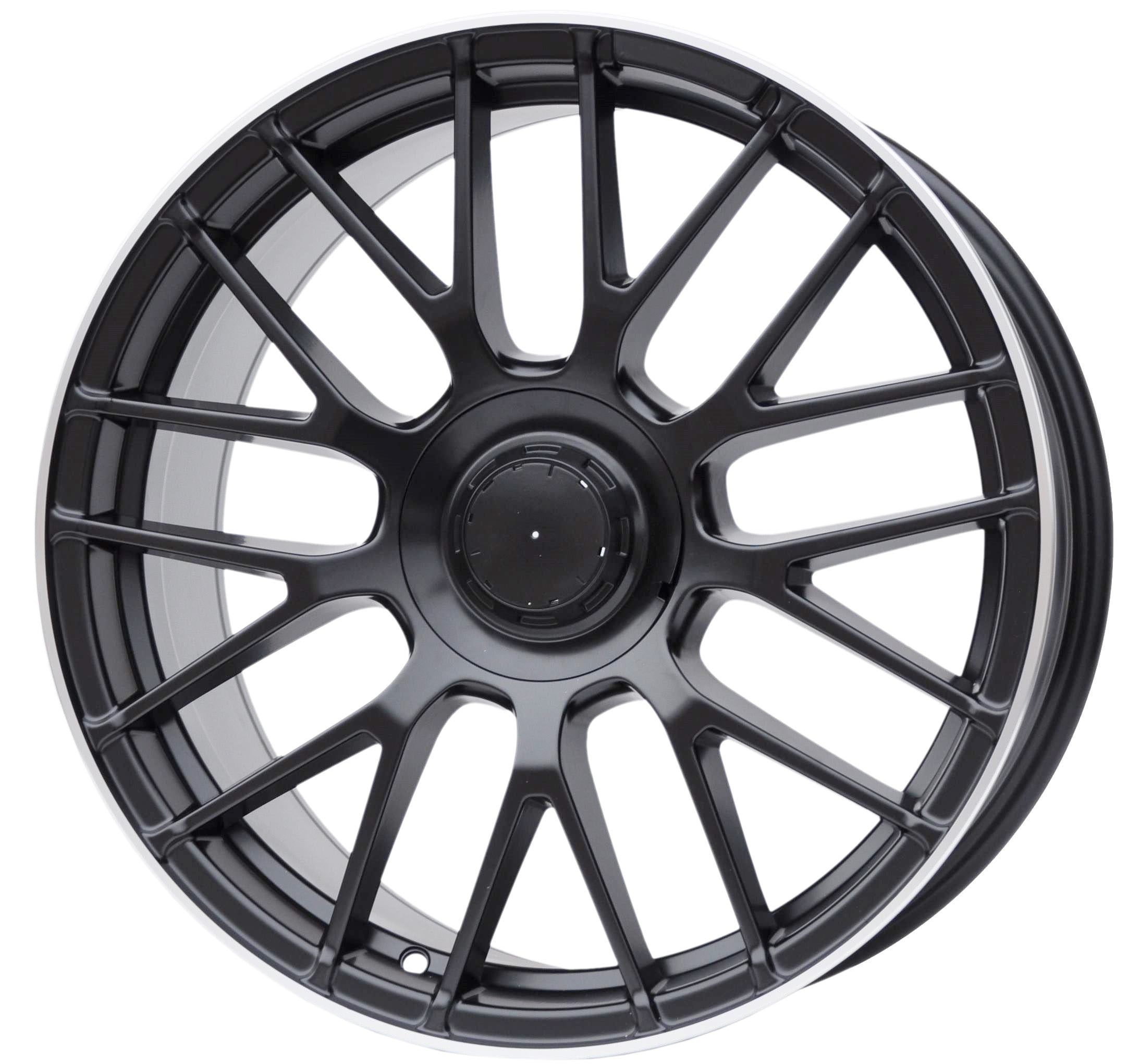 PDW 1268/912 Alufælge 17" 5x112 ET35 – Poleret/sort (sæt á 4)