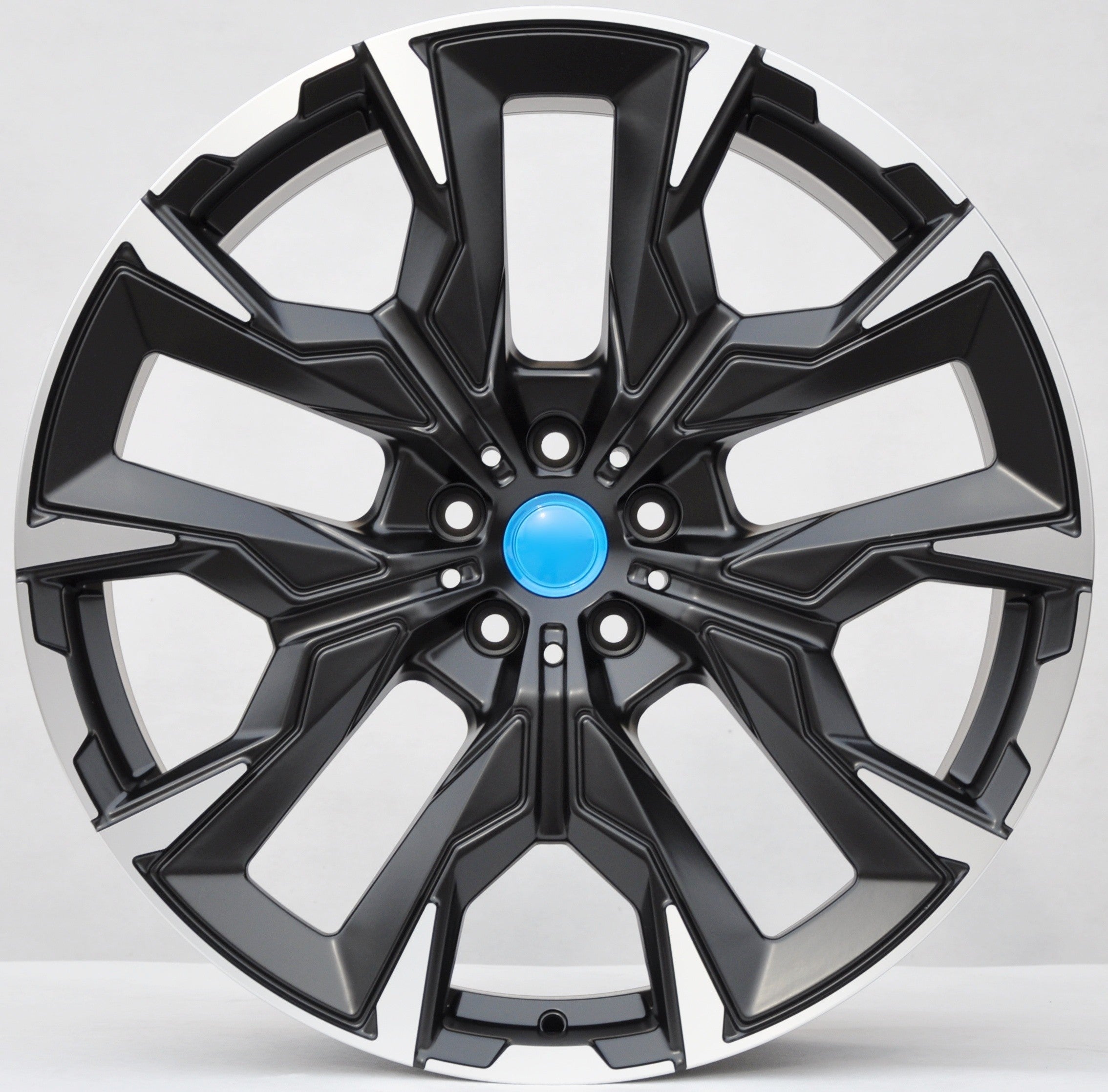 PDW 1349 Alufælge 19" 5x112 ET30 – Poleret/sort półmat (sæt á 4)