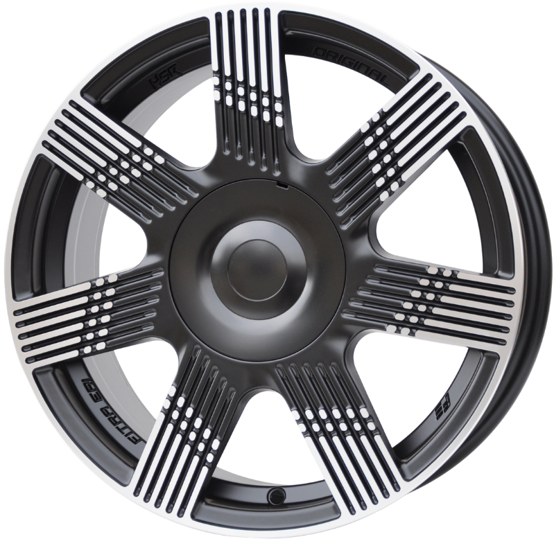 PDW 7074 Alufælge 15" 4x98 ET35 – Poleret/sort półmat (sæt á 4)