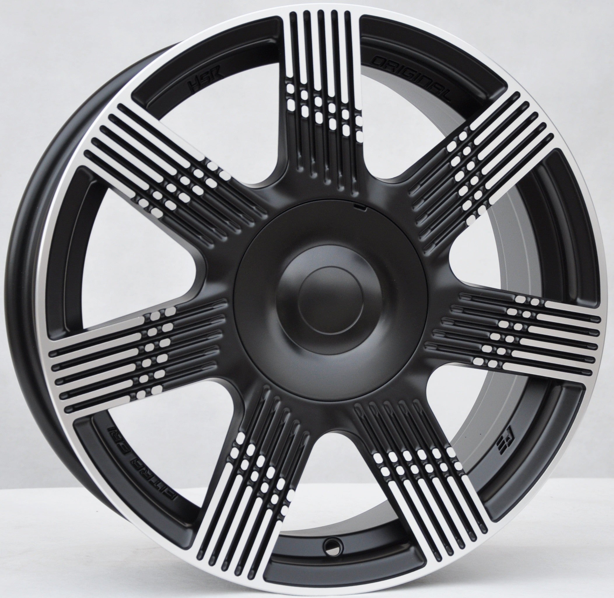 PDW 7074 Alufælge 15" 4x98 ET35 – Poleret/sort półmat (sæt á 4)