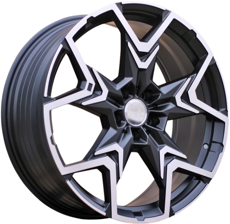 PDW HF5223 Alufælge 20" 5x112 ET46 – Poleret/sort półmat (sæt á 4)