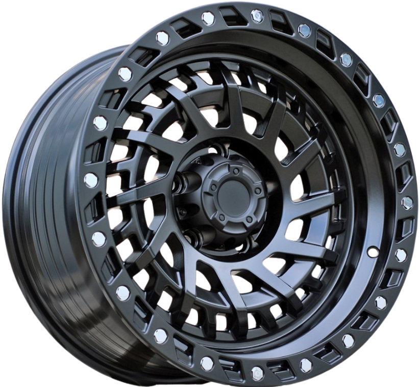 PDW FBX463 Alufælge 17" 5x127 ET-5 – Sort półmat (sæt á 4)