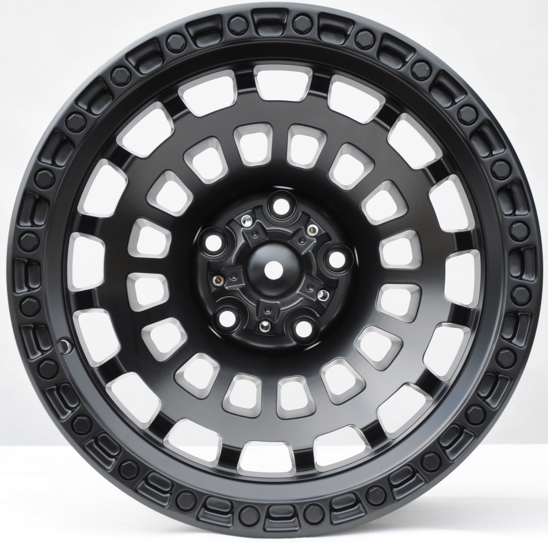 PDW 1025 Alufælge 17" 5x127 ET-12 – Sort mat (sæt á 4)