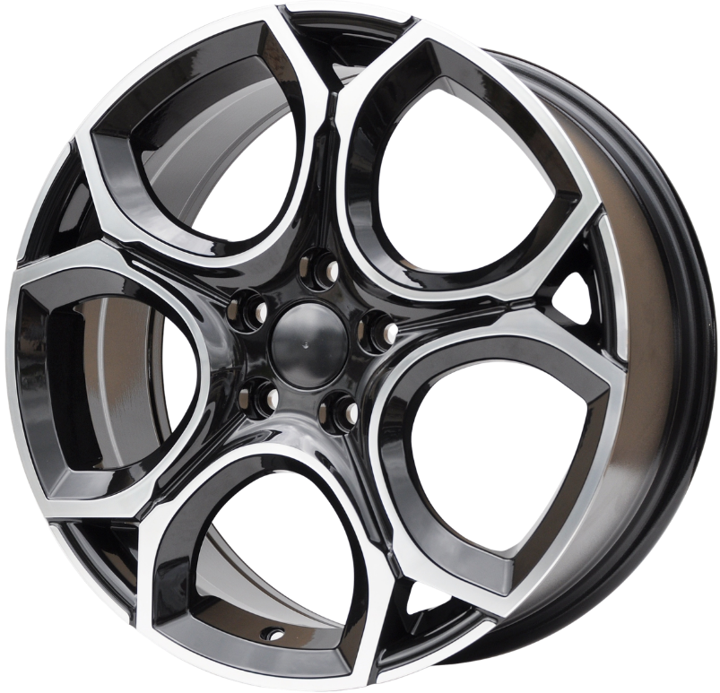 PDW Y1232 Alufælge 19" 5x112 ET45 – Poleret/sort (sæt á 4)