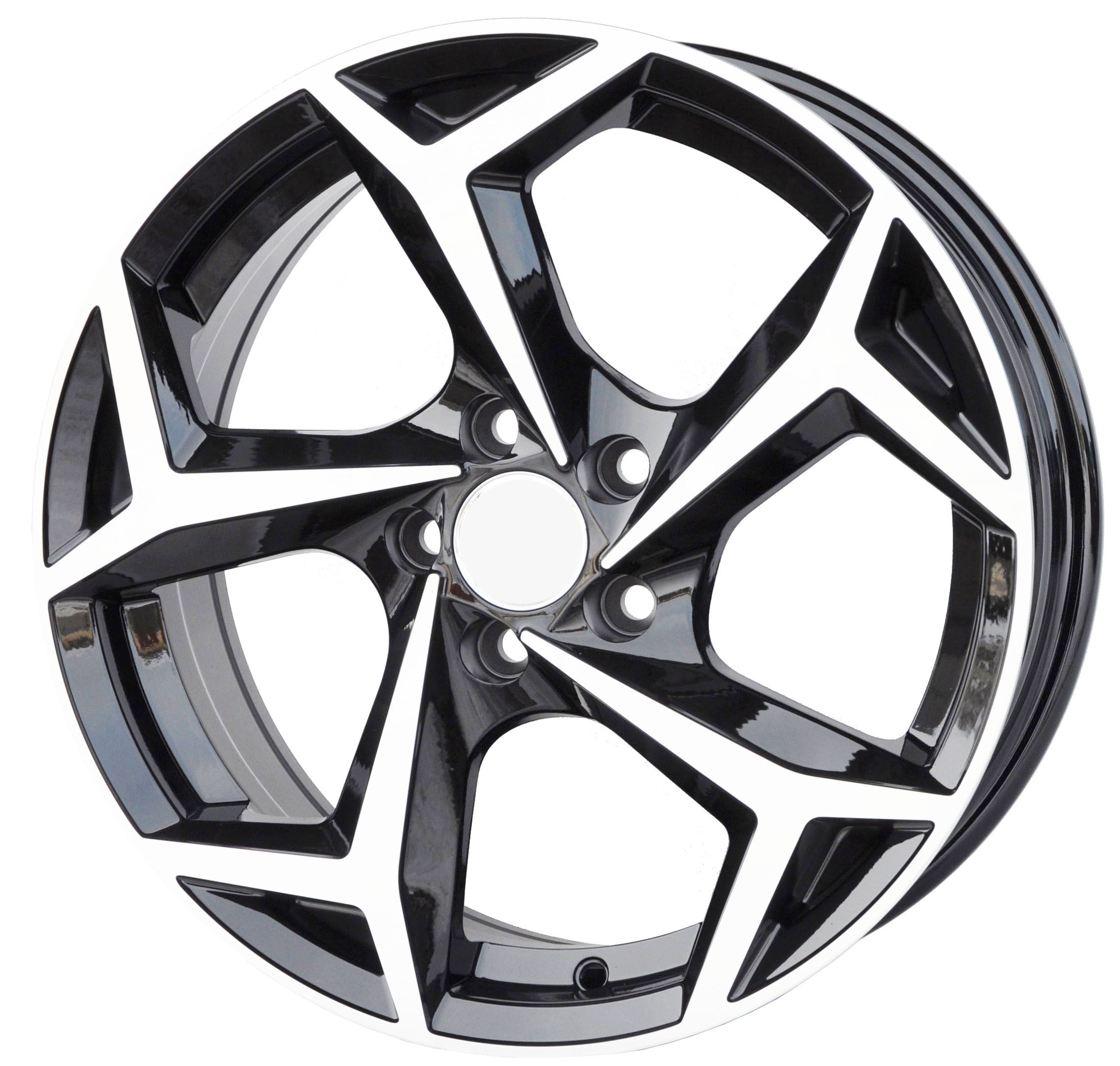 PDW 182/5340 Alufælge 17" 5x112 ET41 – Poleret/sort (sæt á 4)