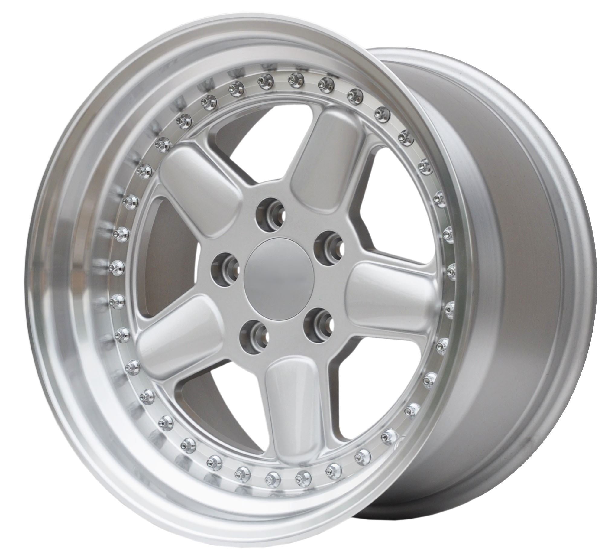 PDW 7961 Alufælge 17" 5x120 ET15 – Sølv (sæt á 4)