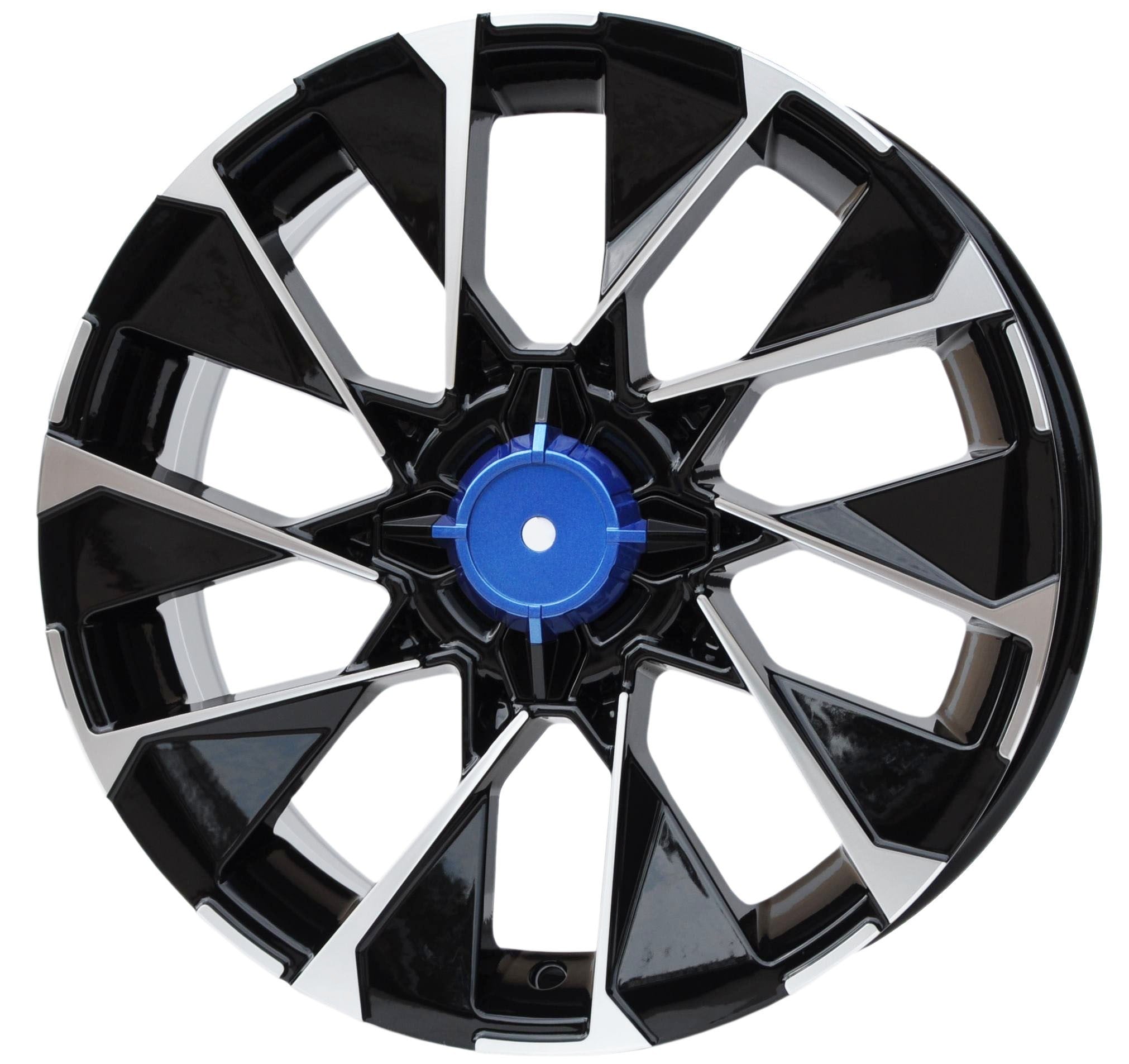 PDW 2102 Alufælge 15" 4x100 ET31 – Poleret/sort (sæt á 4)
