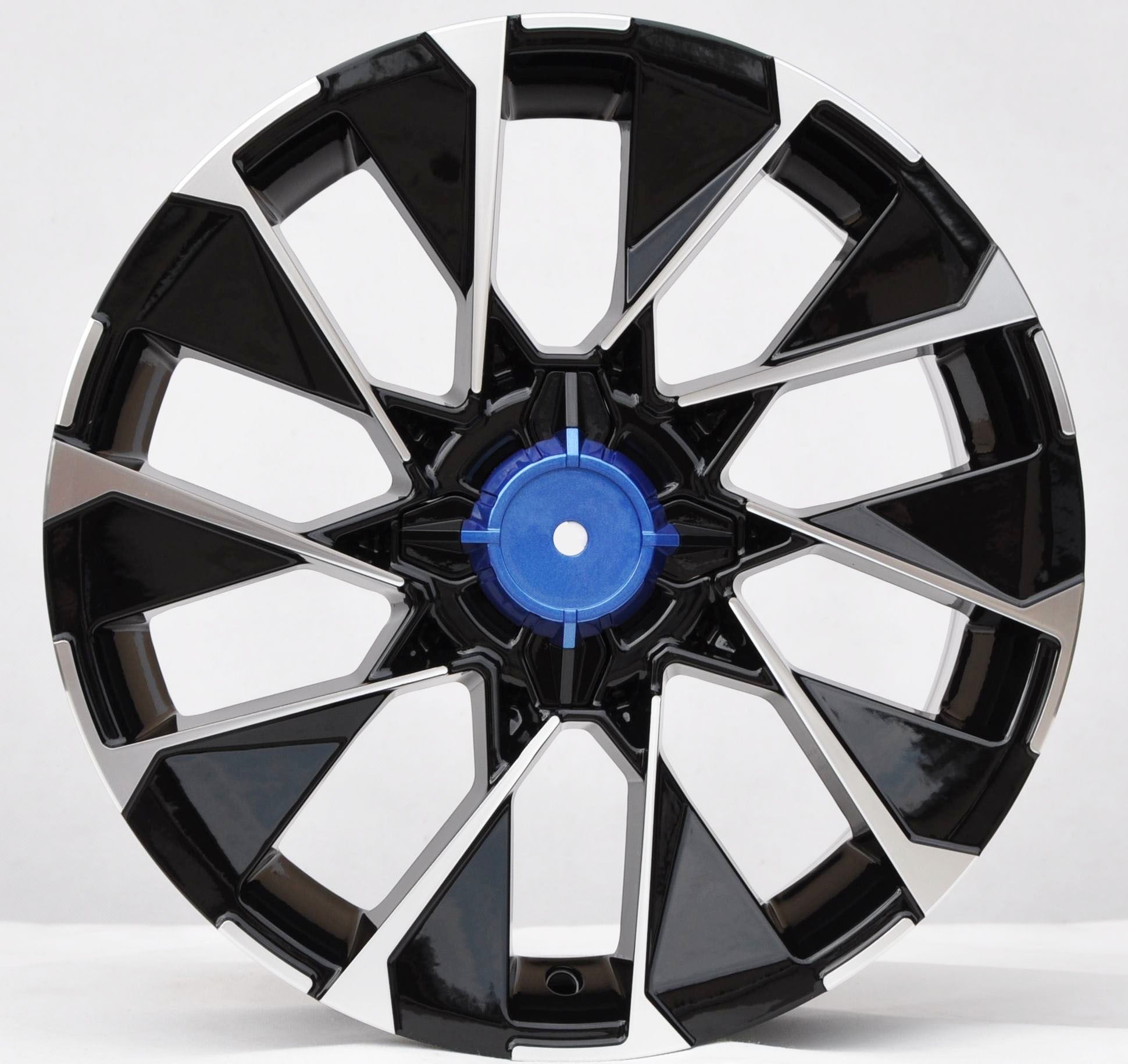 PDW 2102 Alufælge 15" 4x100 ET31 – Poleret/sort (sæt á 4)