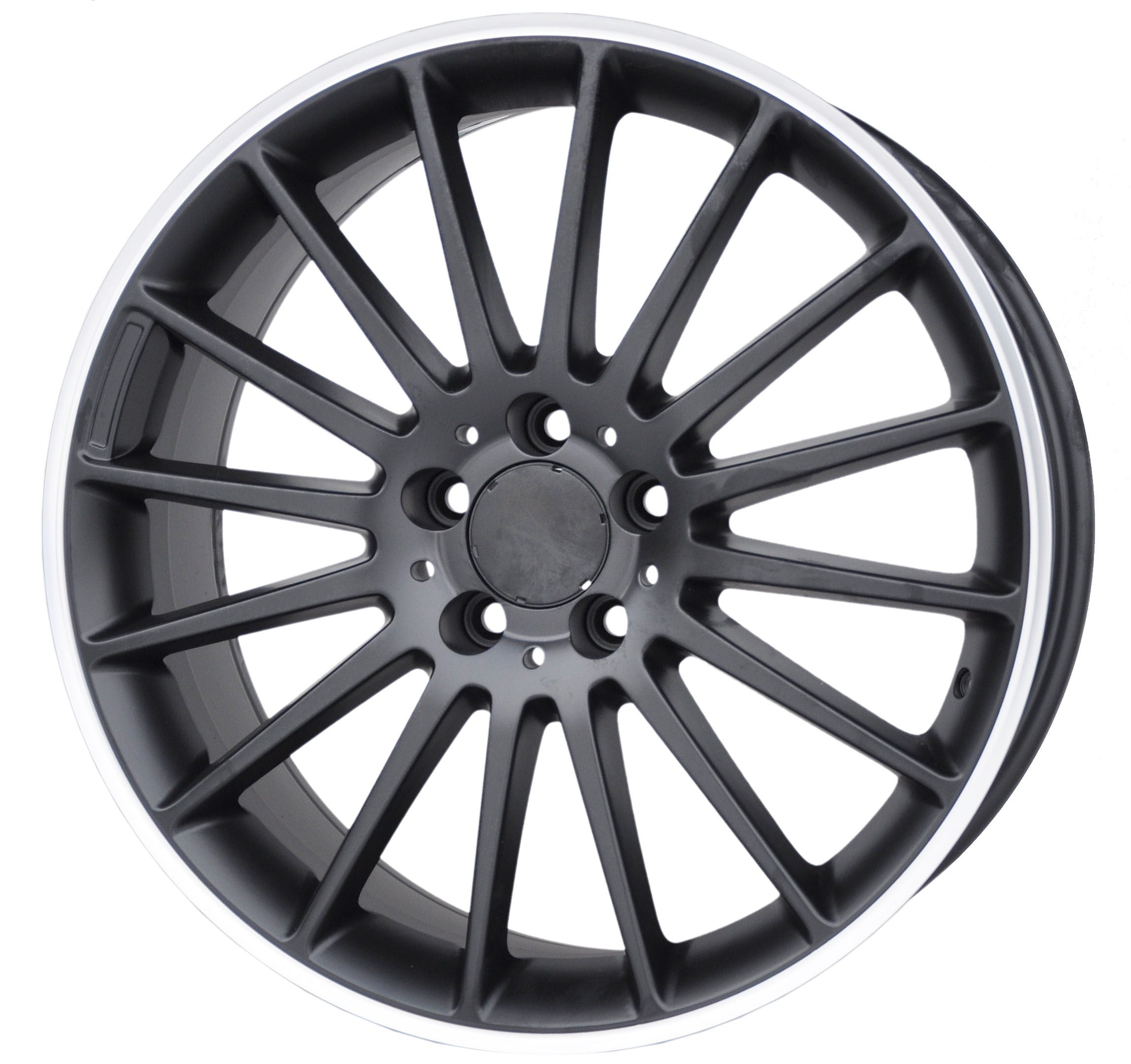 PDW 1020 Alufælge 17" 5x112 ET40 – Poleret/sort mat (sæt á 4)