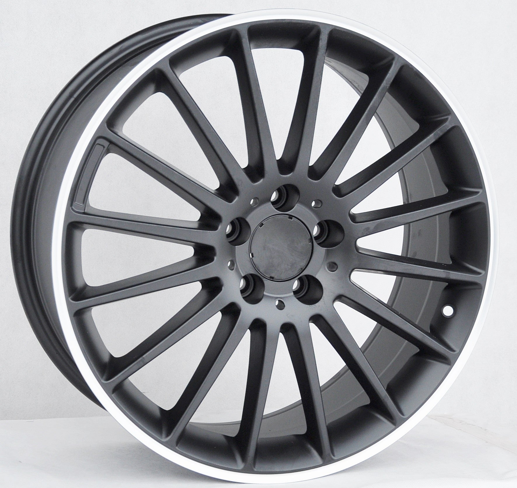 PDW 1020 Alufælge 17" 5x112 ET40 – Poleret/sort mat (sæt á 4)