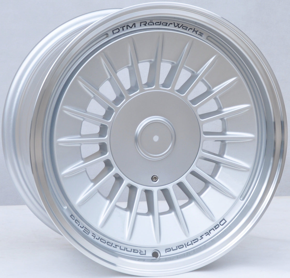 PDW 1085 Alufælge 16" 8J 5x112 ET20 – Sølv/poleret kant (sæt á 4)
