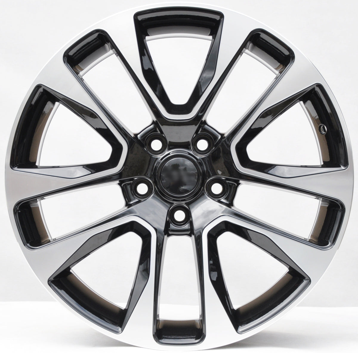 PDW 5536 Alufælge 20" 8J 5x127 ET50 – Poleret/sort (sæt á 4)