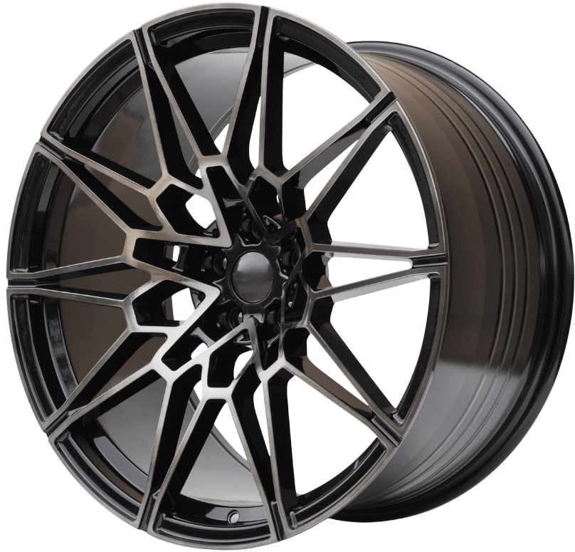 PDW 3650 Alufælge 20" 9,5/10,5J 5x112 ET20 – Sort/mørktonet front (sæt á 4)