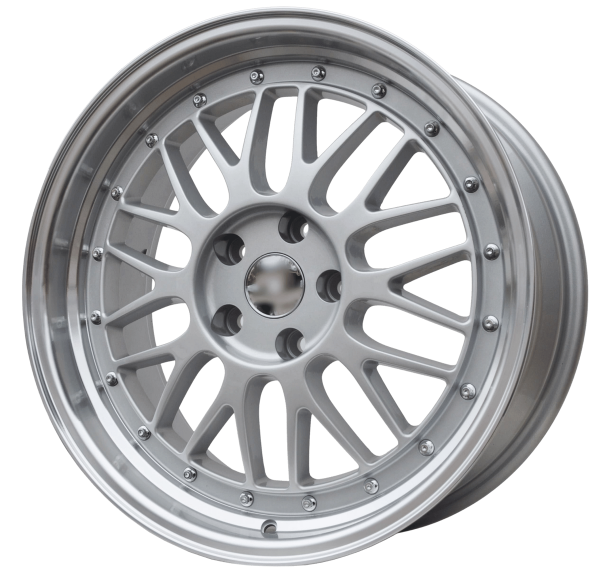 PDW 1025 Alufælge 16" 7J 5x112 ET35 – Poleret/sølv (sæt á 4)
