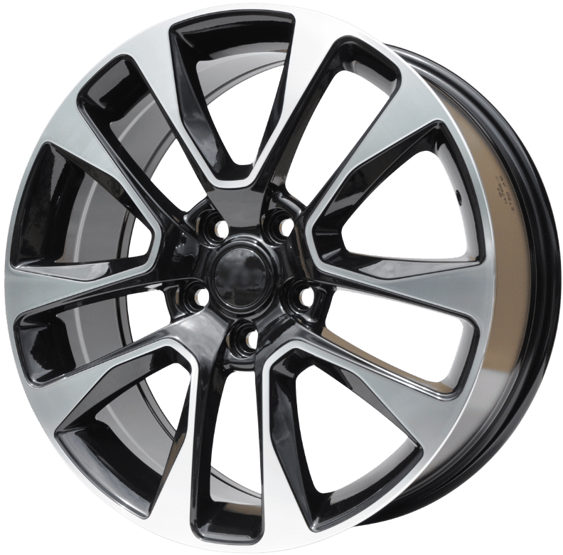 PDW 5536 Alufælge 20" 8J 5x127 ET50 – Poleret/sort (sæt á 4)